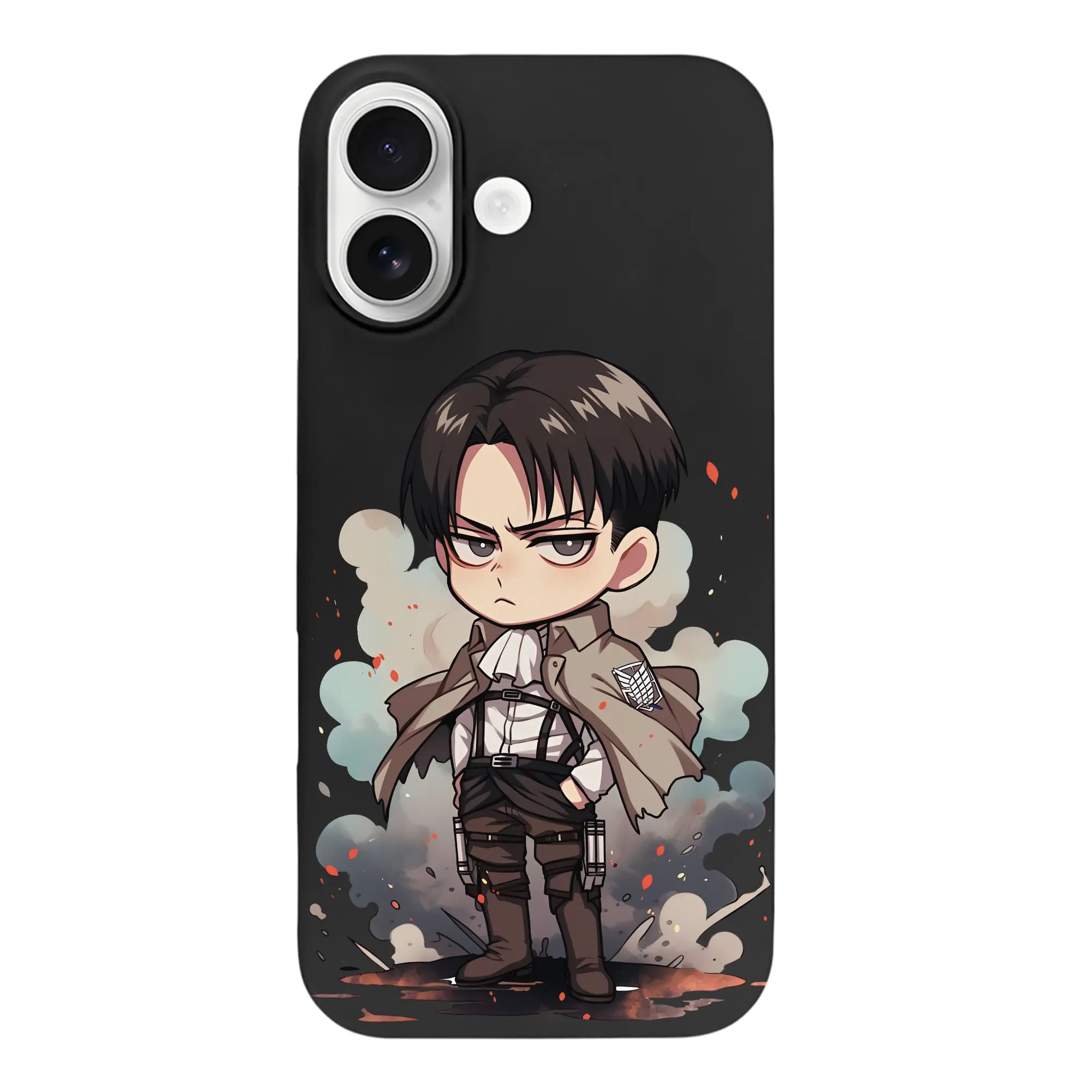 進撃の巨人 グッズ リヴァイ・アッカーマン - iPhone 17 シリーズ シリコンケース 薄型 耐衝撃 指紋防止 ソフトタッチカバー 精密フィット 傷防止 保護ケース iPhone 17/17 Air/17 Pro/17 Pro Max 対応